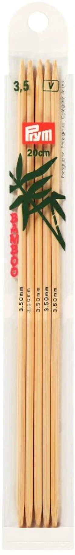 Prym Stricknadeln BAMBUS 4 Stück Länge: 20cm Ø: 3,5mm