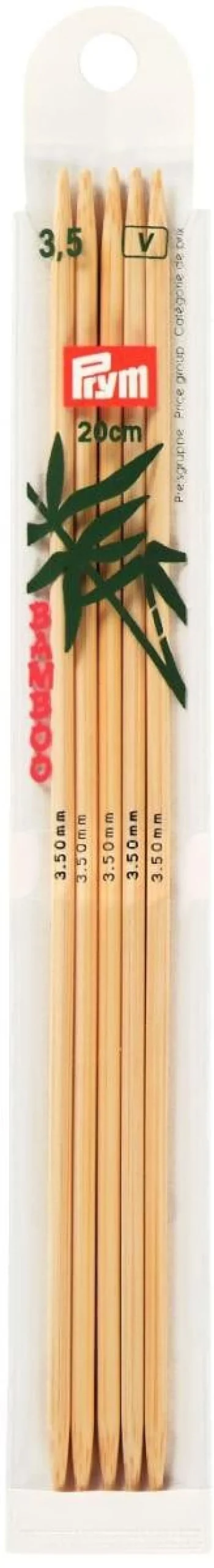 Prym Stricknadeln BAMBUS 4 Stück Länge: 20cm Ø: 3,5mm