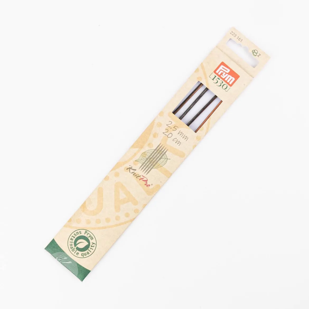 Prym Stricknadeln für Strümpfe Natural 5 Stück 20cm Ø2,5mm