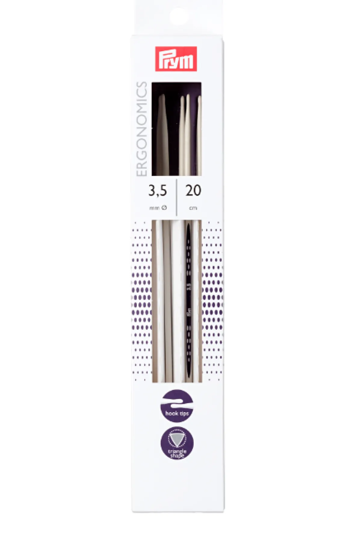 Prym Strumpf Stricknadeln Ergonomics 5 Stück Länge: 20cm Ø: 3,5mm