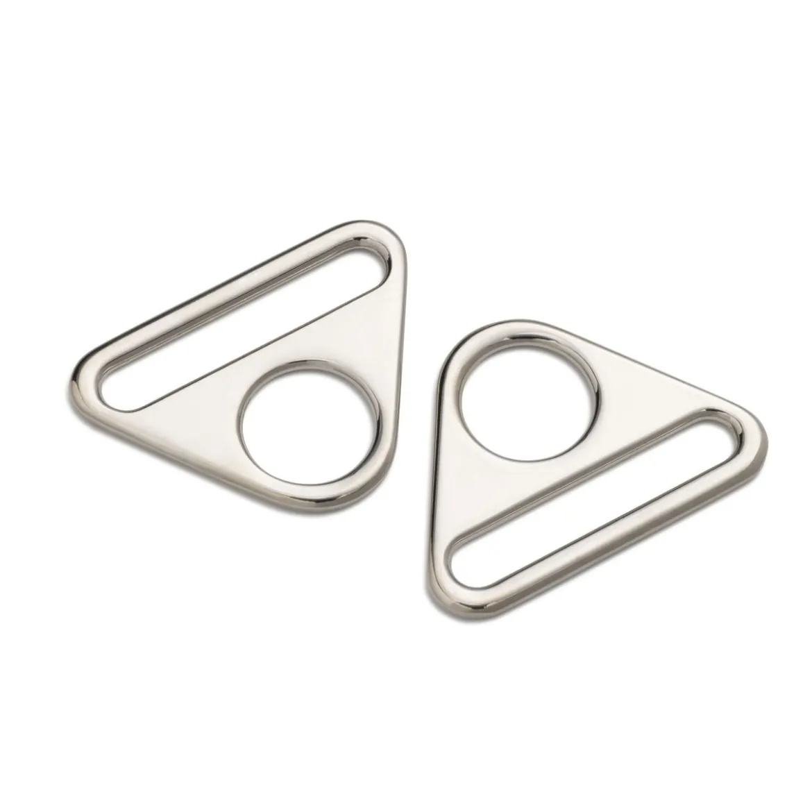 Prym Triangel-Ringe mit Steg silberfarbig 40mm