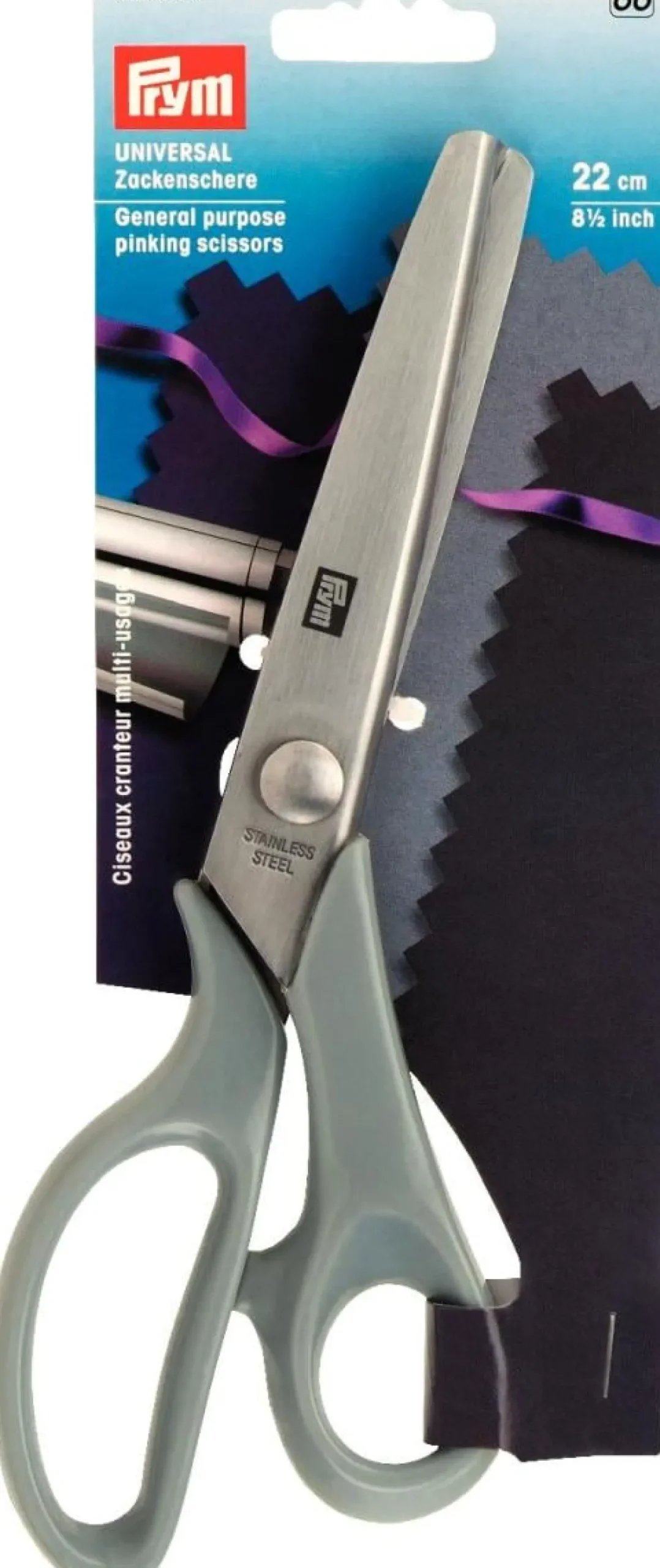 Prym Universal Zackenschere grau 22cm 8-1/2"
