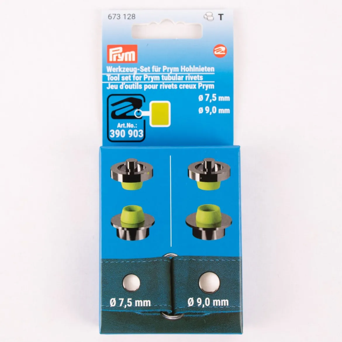 Prym Werkzeugset für Hohlnieten mit Ø 7,5mm und 9mm für VARIO Creative ® Tool
