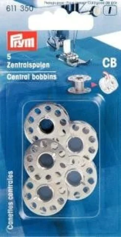 Prym 5 Zentralspulen Nähmaschinen Spulen ST CB