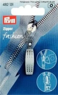 Prym Zipper Matrix schwarz gebürstet
