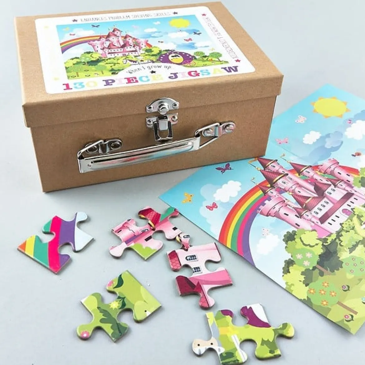 Puzzle im Koffer Prinzessin Schloss 130 Teile