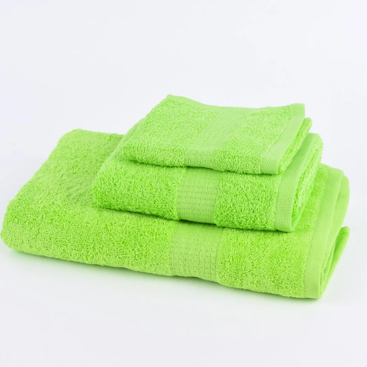 Qualitätsfrottee Handtuch 100% Baumwolle 500g/qm grün