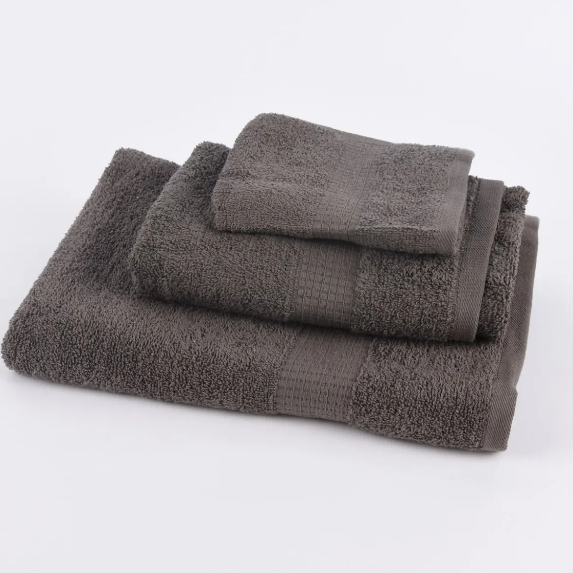Qualitätsfrottee Handtuch 100% Baumwolle 500g/qm anthrazit grau
