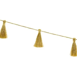 Quastengirlande gold Länge: 190cm