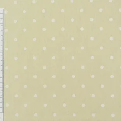 Rasch Bambino Dekostoff Baumwollstoff Gardinenstoff Meterware Punkte vanille 150cm