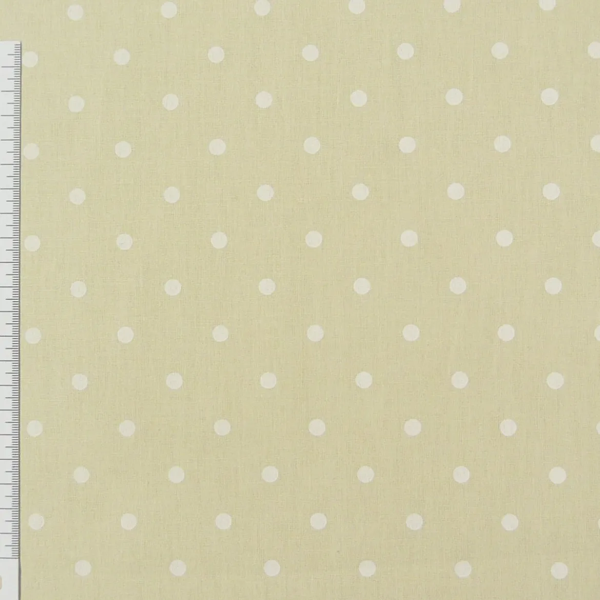 Rasch Bambino Dekostoff Baumwollstoff Gardinenstoff Meterware Punkte vanille 150cm