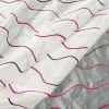 Rasch Organza Gardinenstoff Stickerei Meterware Stores Easy Way Wellen weiß pink lila rot 280cm