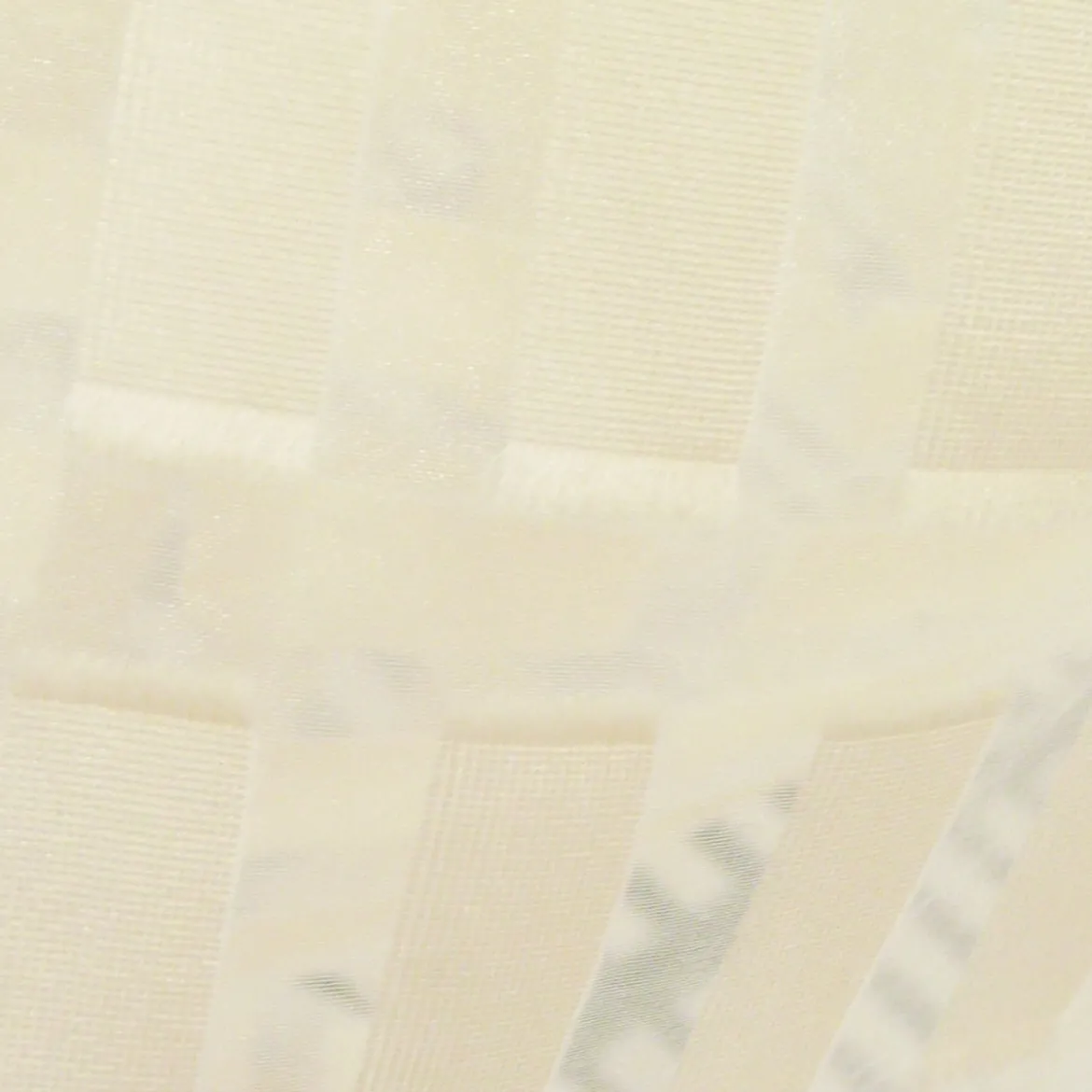 Rasch Organza Scherli Stores Gardinenstoff Meterware Cube Rechtecke creme 300h