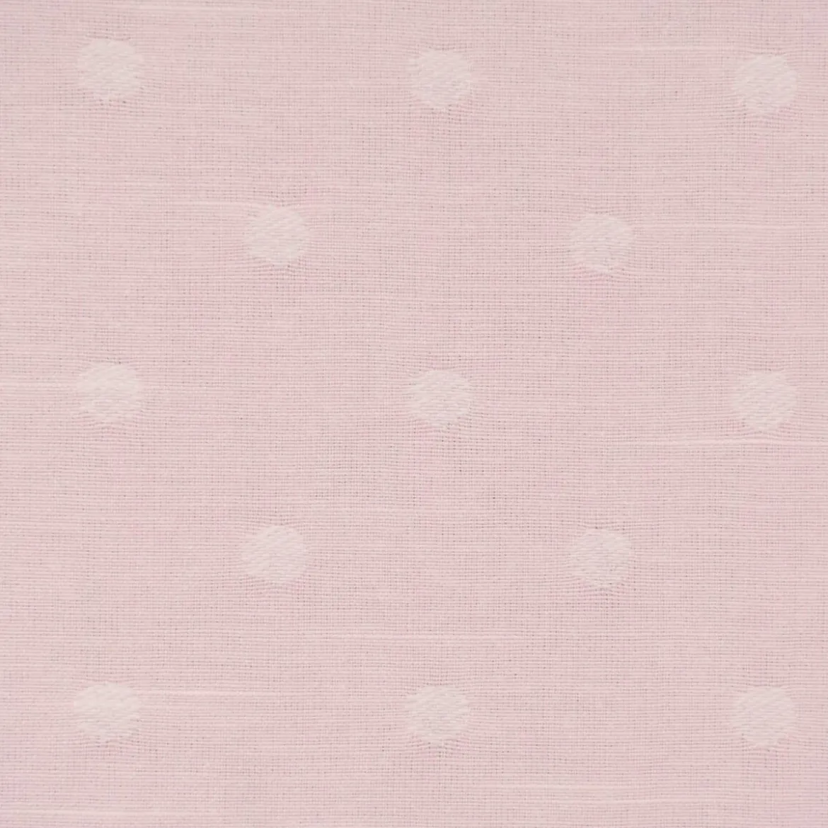 Rasch Textil Dekostoff Baumwollstoff Leinenoptik Bambino Fun Punkte rosa 1,40m Breite
