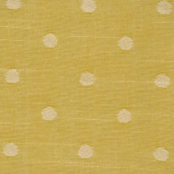 Rasch Textil Dekostoff Baumwollstoff Leinenoptik Bambino Fun Punkte gelb 1,40m Breite