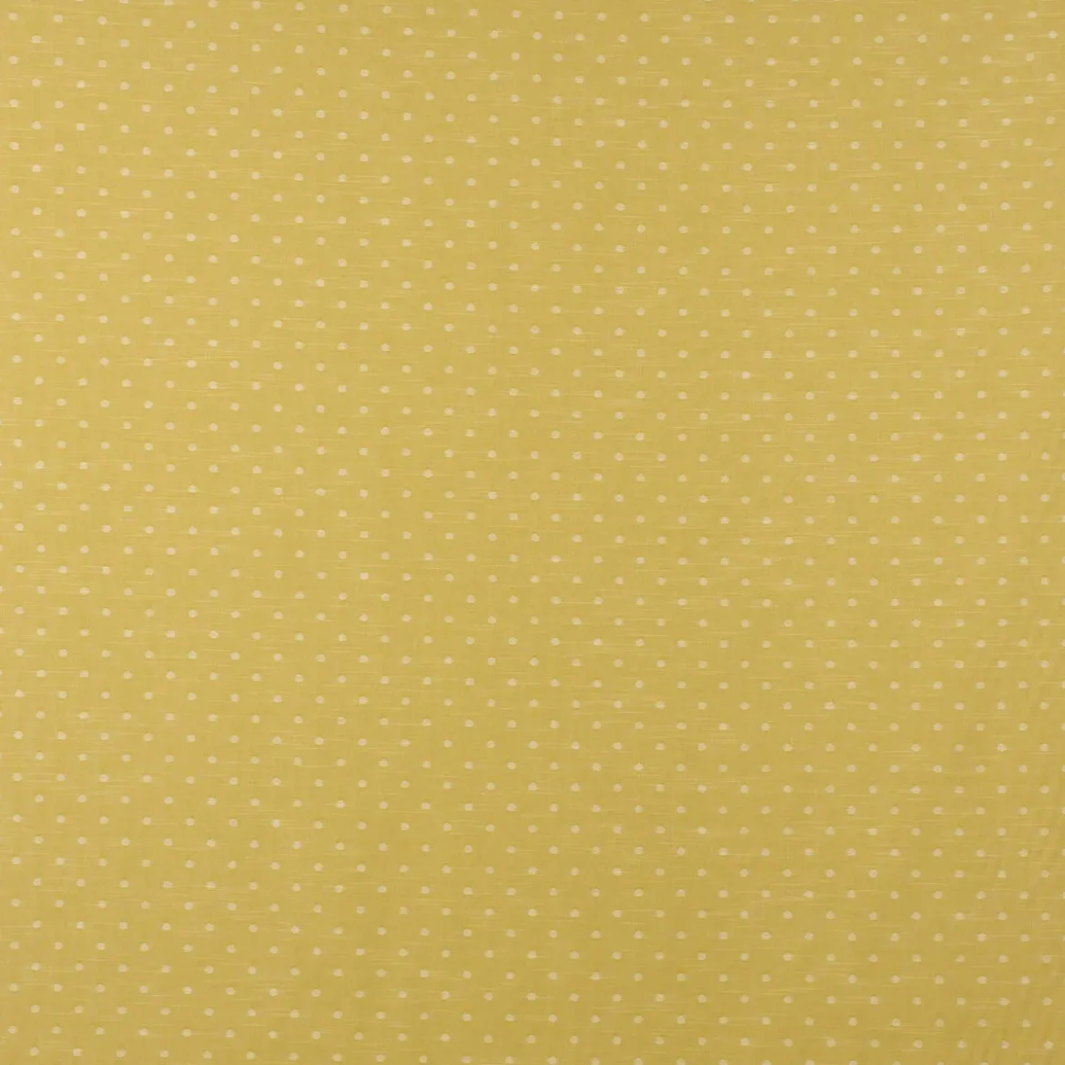 Rasch Textil Dekostoff Baumwollstoff Leinenoptik Bambino Fun Punkte gelb 1,40m Breite