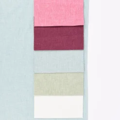 Rasch Textil Dekostoff Baumwolle Leinen Leinenoptik Grace uni meliert hellblau 1,37m Breite