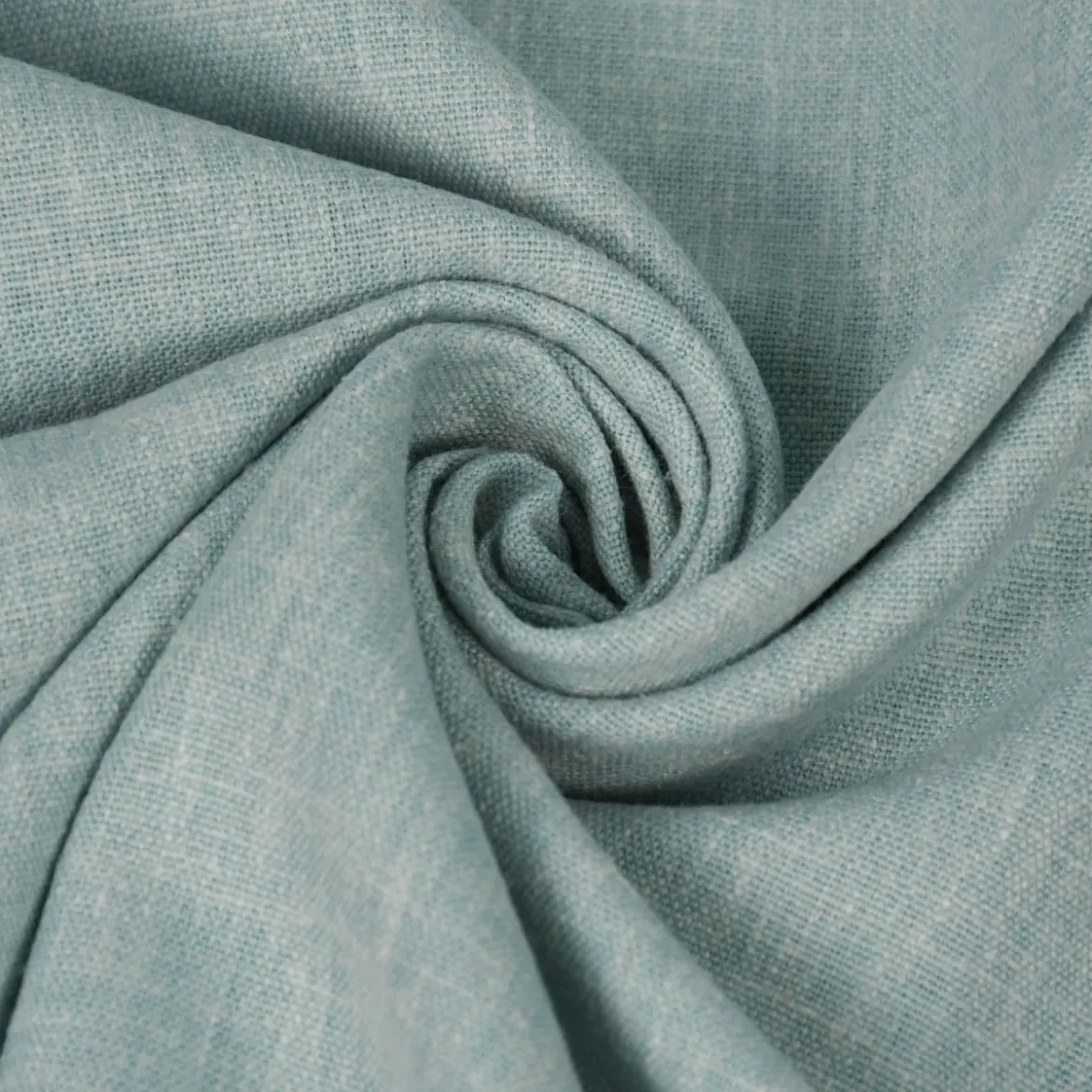Rasch Textil Dekostoff Baumwolle Leinen Leinenoptik Grace uni meliert hellblau 1,37m Breite