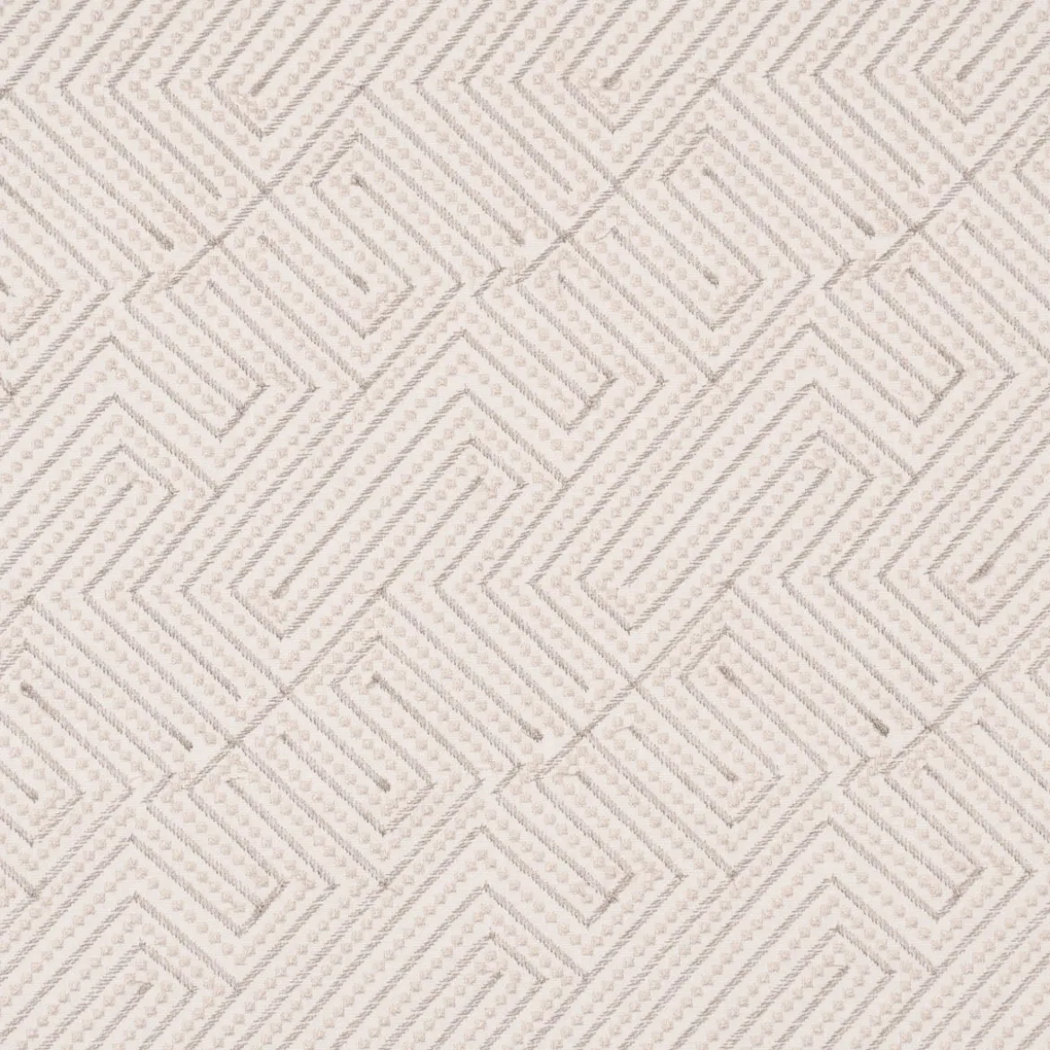 Rasch Textil Dekostoff Gardinenstoff Stickerei Grafik Arusha beige 1,4m Breite