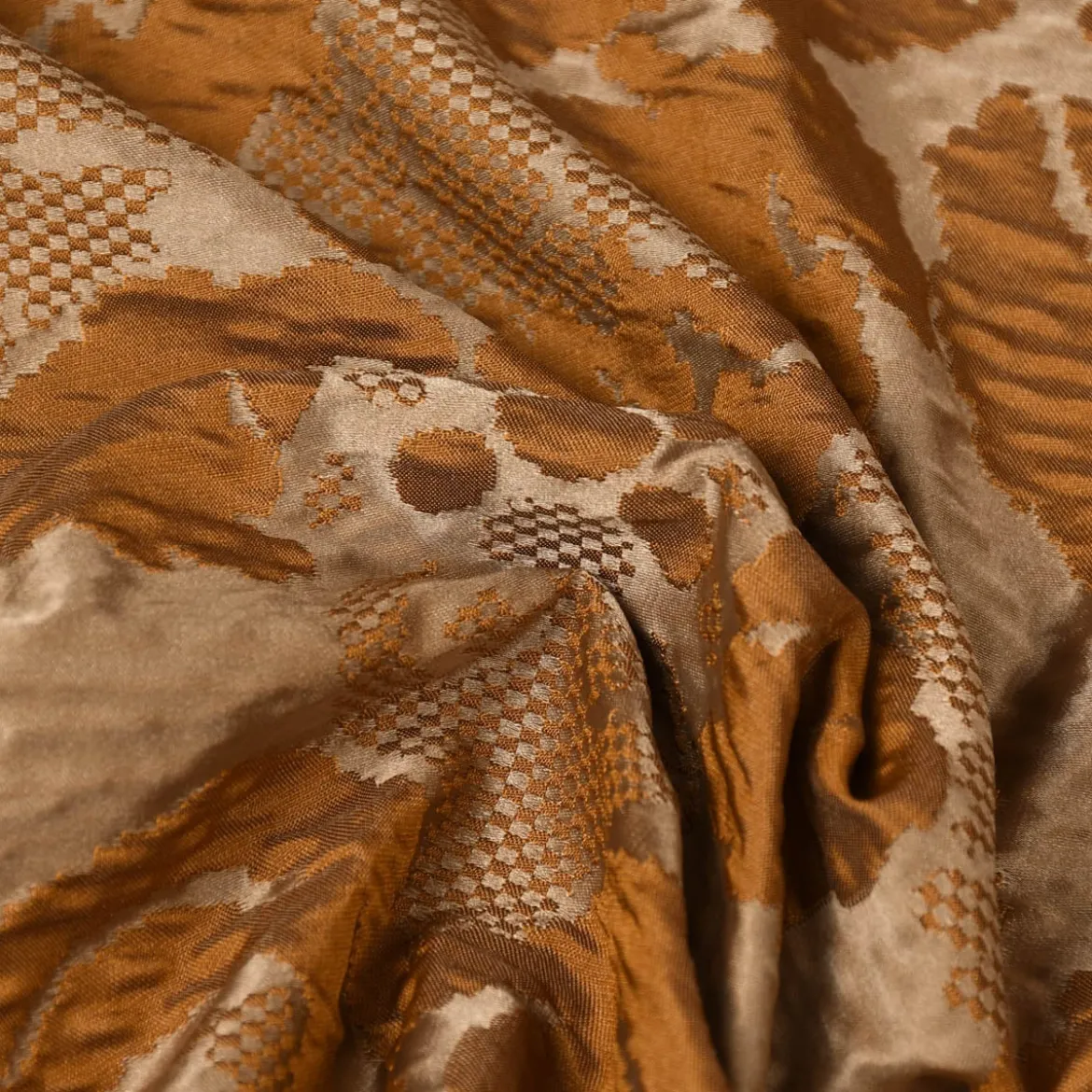 Rasch Textil Dekostoff Gardinenstoff Diva Barock Ornamente messing 290cm