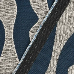 Rasch Textil Dekostoff Gardinenstoff raumhoch Atlantic Wellen blau beige 280cm