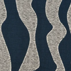 Rasch Textil Dekostoff Gardinenstoff raumhoch Atlantic Wellen blau beige 280cm