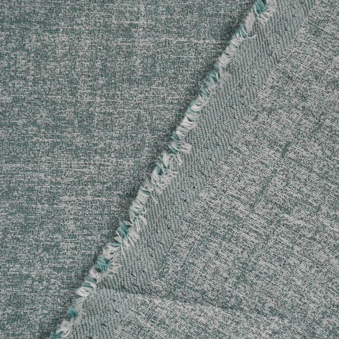Rasch Textil Dekostoff Gardinenstoff Rio raumhoch meliert türkis 280cm