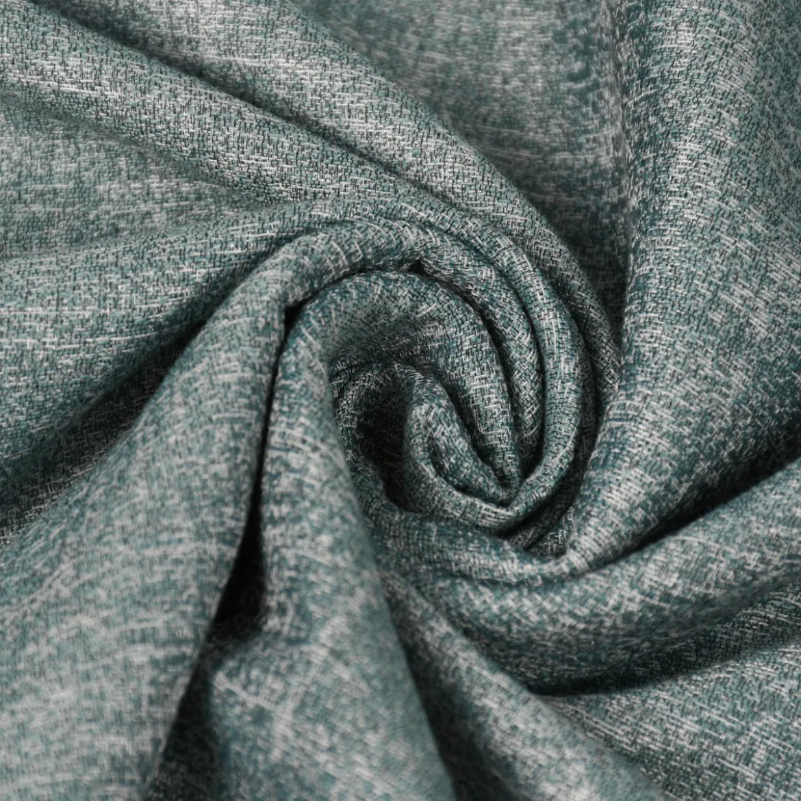Rasch Textil Dekostoff Gardinenstoff Rio raumhoch meliert türkis 280cm