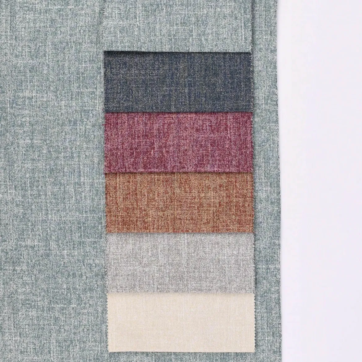Rasch Textil Dekostoff Gardinenstoff Rio raumhoch meliert steingrau 280cm