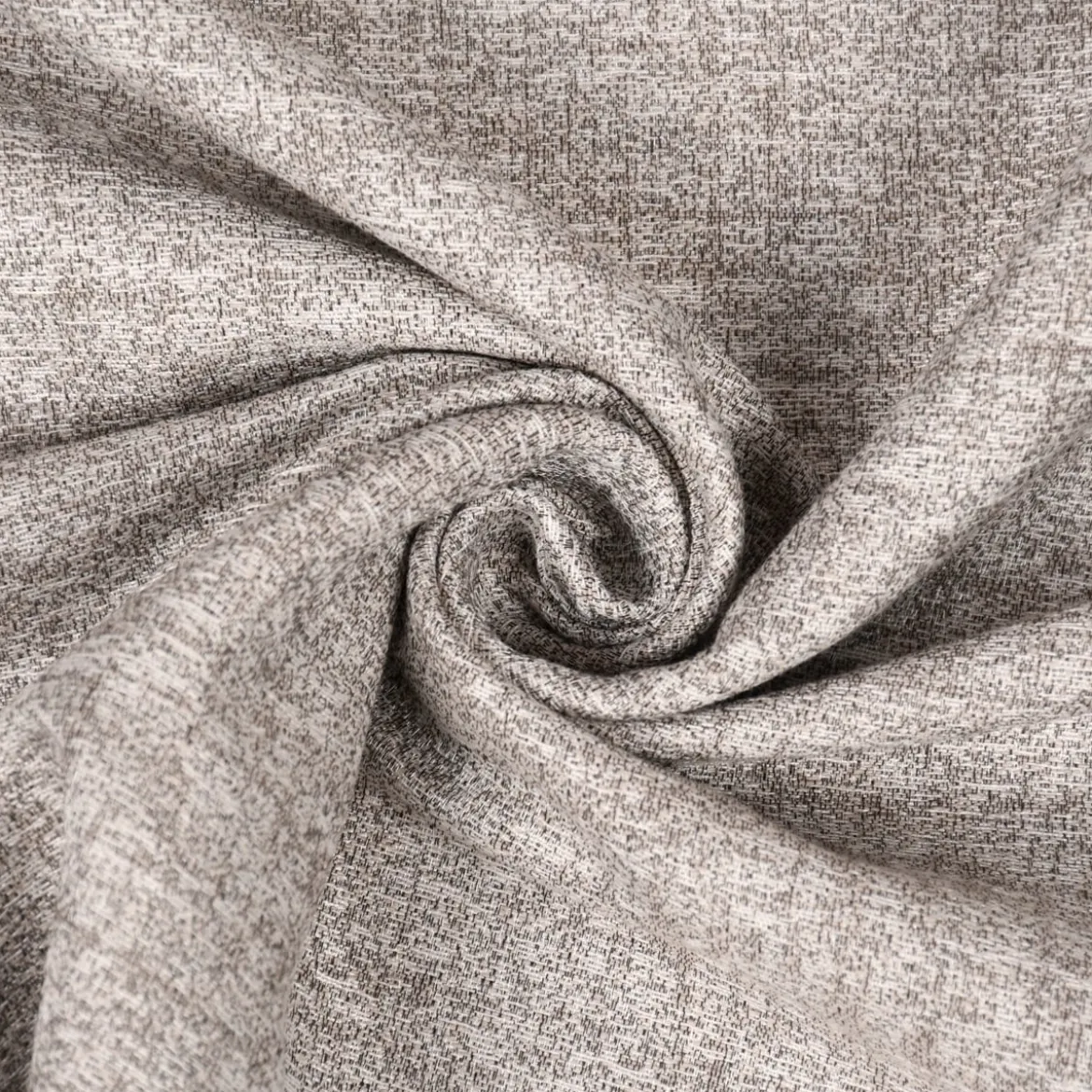 Rasch Textil Dekostoff Gardinenstoff Rio raumhoch meliert steingrau 280cm