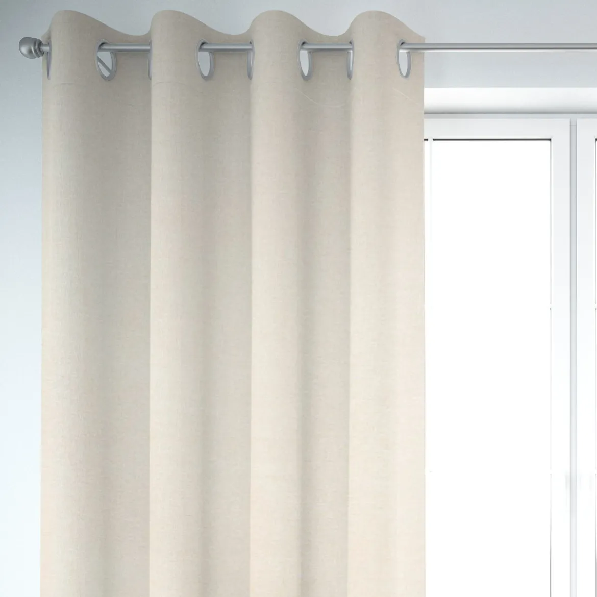 Rasch Textil Dekostoff Gardinenstoff Rio raumhoch meliert beige 280cm