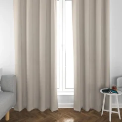 Rasch Textil Dekostoff Gardinenstoff Rio raumhoch meliert beige 280cm