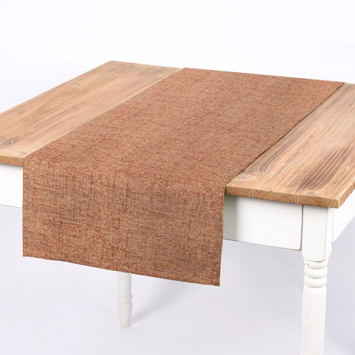 Rasch Textil Dekostoff Gardinenstoff Rio raumhoch meliert terracotta 280cm