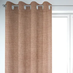 Rasch Textil Dekostoff Gardinenstoff Rio raumhoch meliert terracotta 280cm
