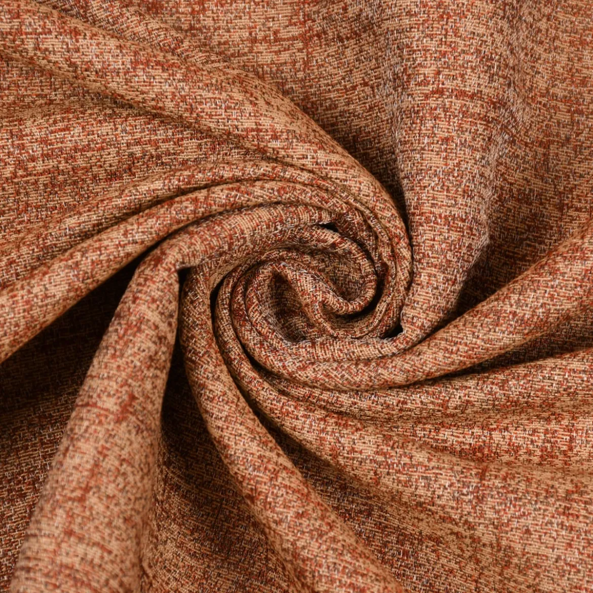 Rasch Textil Dekostoff Gardinenstoff Rio raumhoch meliert terracotta 280cm