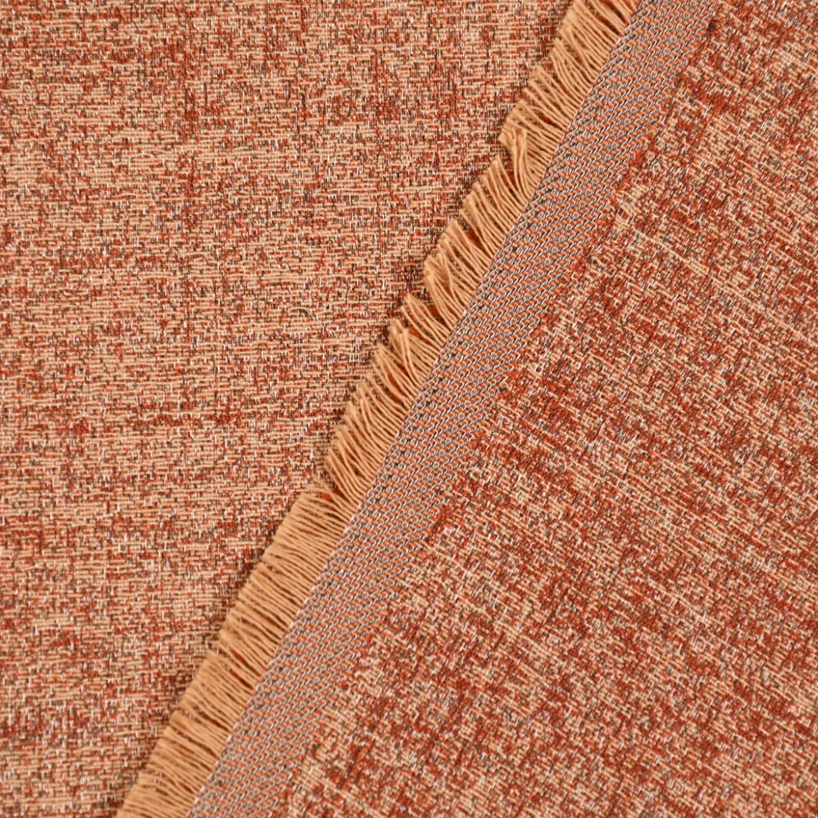 Rasch Textil Dekostoff Gardinenstoff Rio raumhoch meliert terracotta 280cm