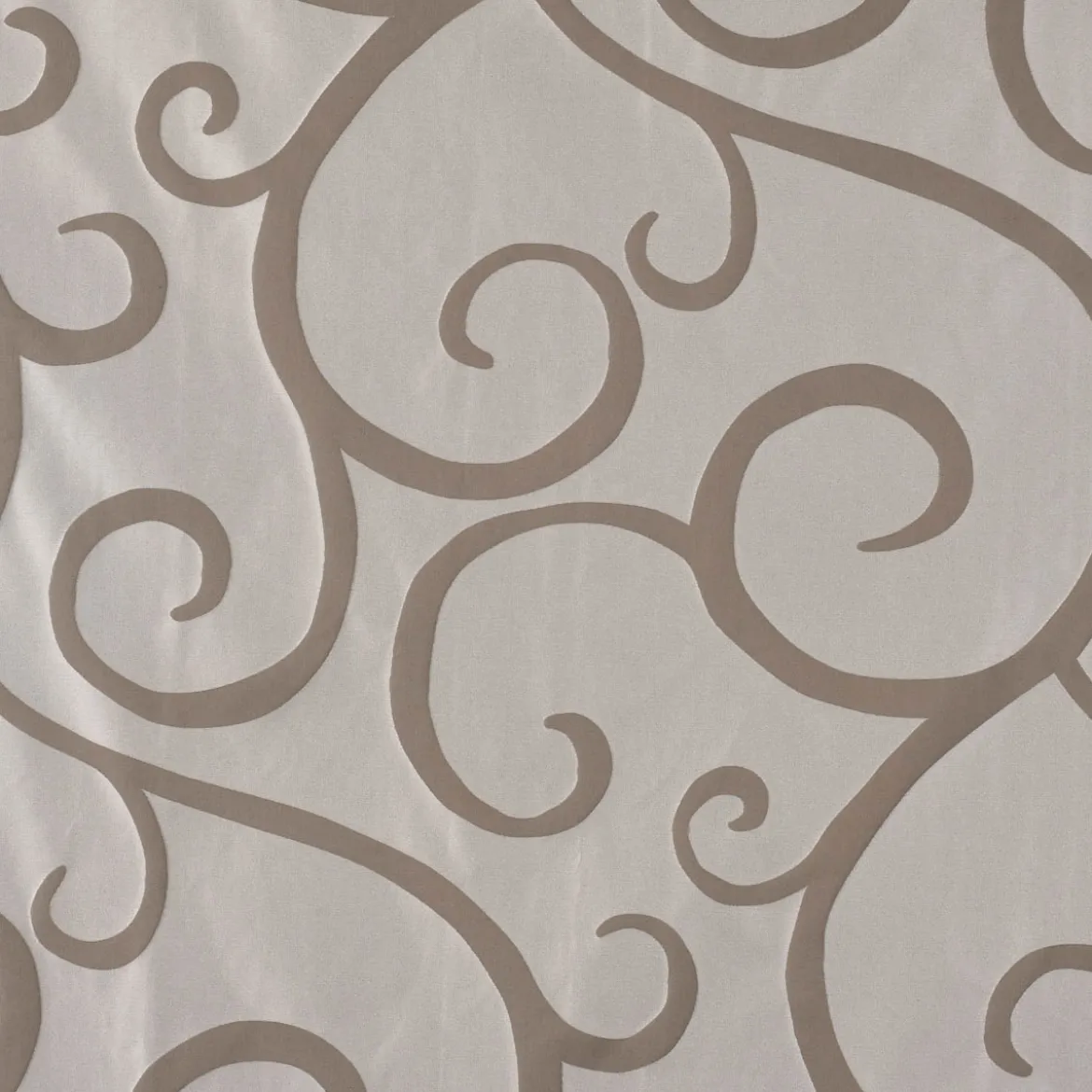 Rasch Textil Dekostoff Gardinenstoff raumhoch Curl Ranken Schnörkel grau 300cm