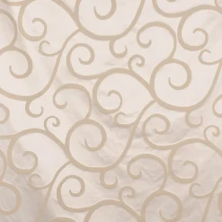 Rasch Textil Dekostoff Gardinenstoff raumhoch Curl Ranken Schnörkel beige 300cm