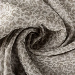 Rasch Textil Dekostoff Gardinenstoff Leinen Inbetween Safari Leomuster taupe 300cm
