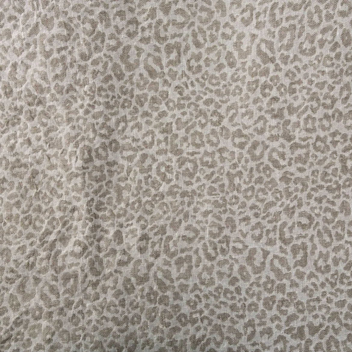 Rasch Textil Dekostoff Gardinenstoff Leinen Inbetween Safari Leomuster taupe 300cm