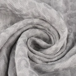 Rasch Textil Dekostoff Gardinenstoff Leinen Inbetween Safari Leomuster grau 300cm
