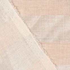 Rasch Textil Gardinenstoff Stores Shine Längsstreifen Leinenstruktur creme 300cm