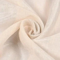 Rasch Textil Gardinenstoff Stores Shine Längsstreifen Leinenstruktur creme 300cm