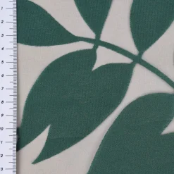 Rasch Textil Gardinenstoff Stores Ausbrenner Sri Lanka Blätter petrol bronze 300cm