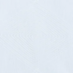 Rasch Textil Gardinenstoff Stickerei Leinenoptik Karma Rauten weiß 300cm