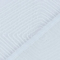 Rasch Textil Gardinenstoff Stickerei Leinenoptik Karma Rauten weiß 300cm