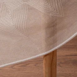 Rasch Textil Gardinenstoff Stickerei Leinenoptik Karma Rauten weiß 300cm