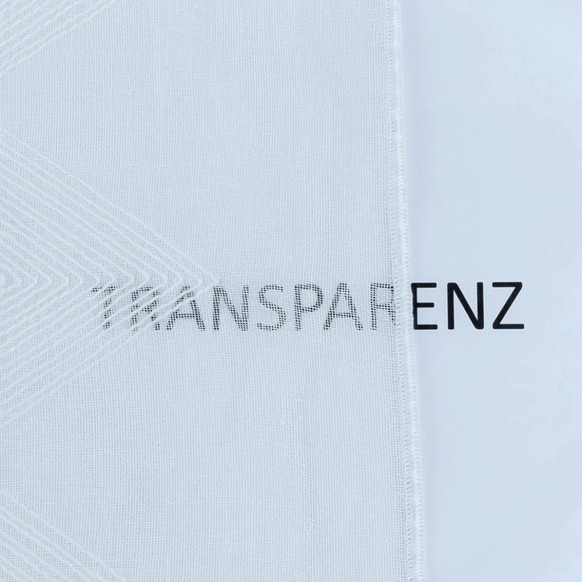 Rasch Textil Gardinenstoff Stickerei Leinenoptik Karma Rauten weiß 300cm