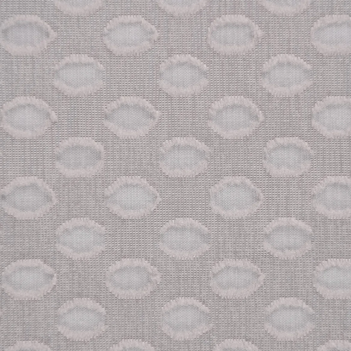 Rasch Textil Gardinenstoff Stores Punti Scherli Punkte halbtransparent hellgrau 300cm