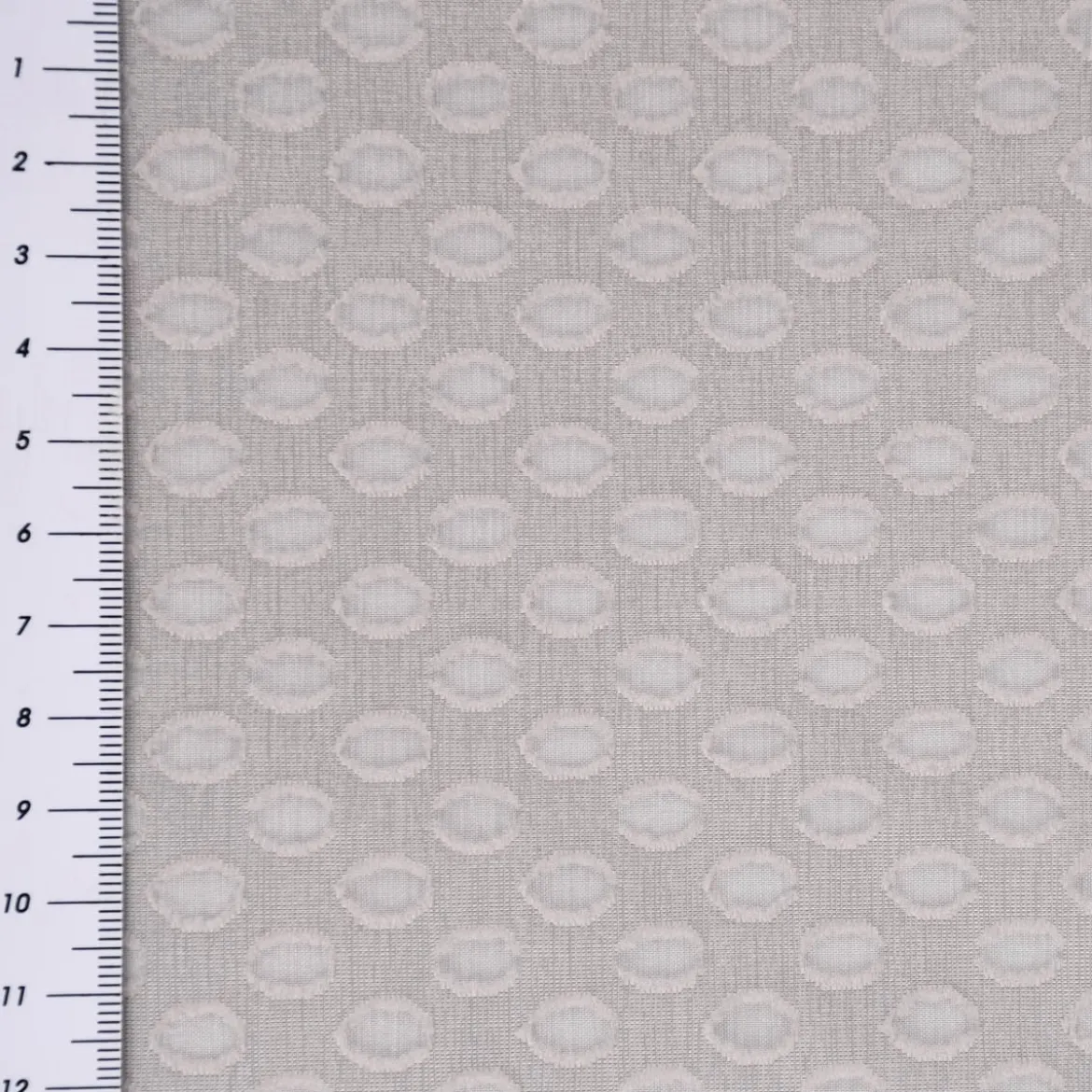 Rasch Textil Gardinenstoff Stores Punti Scherli Punkte halbtransparent hellgrau 300cm